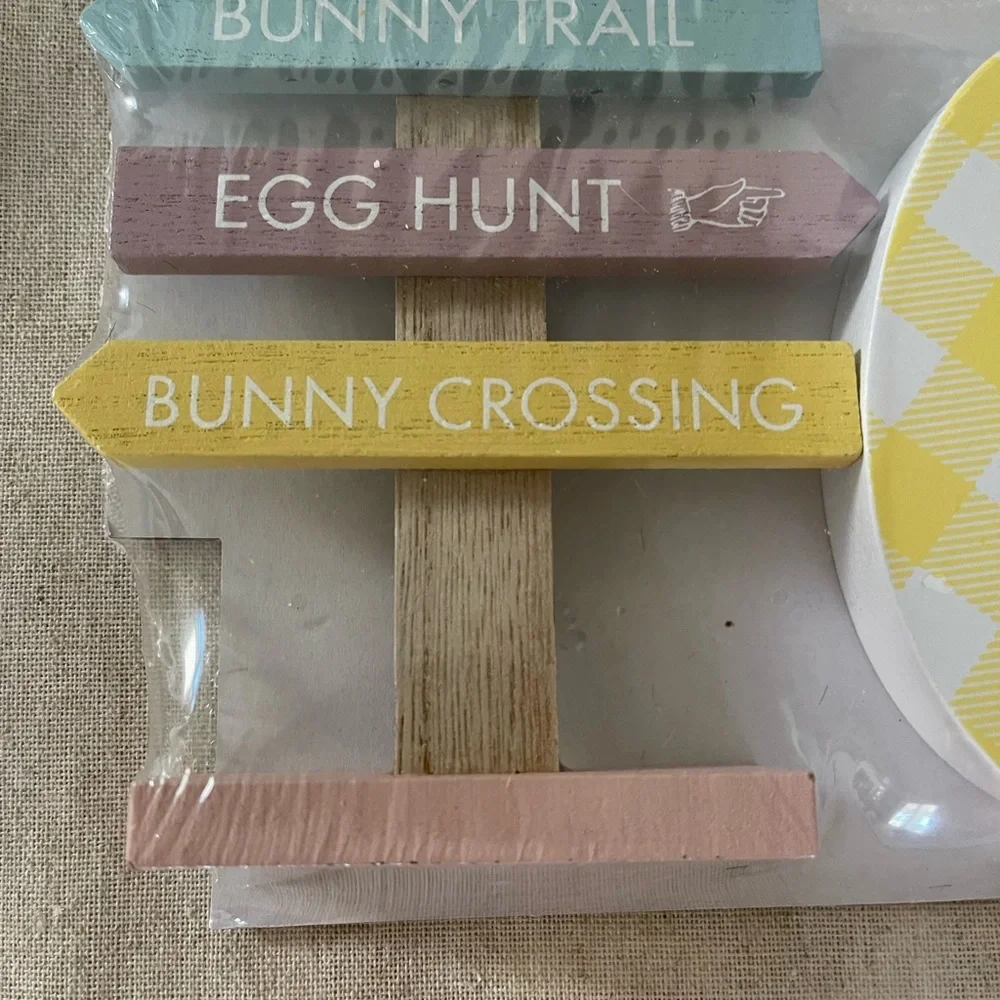 Target Bullseye Playground Easter Tiered Tray Wood Signs | Spring Decor
